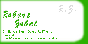 robert zobel business card